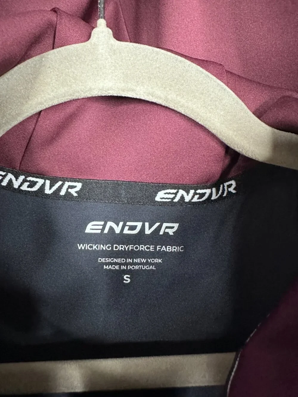 NWT Endeavor DRYFORCE® Double Layer Hoodie Jacket Plum Wine Small